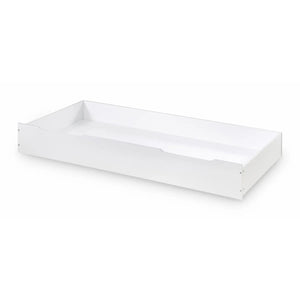 Ellie White Underbed Storage Drawer & Single Trundle Bed – Multi-Functional Pull-Out Drawer for UK Single Mattress - Sleek Furniture