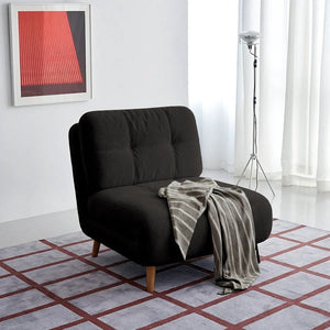 Evans Velvet Sofa Bed – Single & Two Seater Convertible Sleeper Sofa, Space Saving Folding Bed with High Density Sponge Cushion, Modern Small Sofa Bed for Living Room & Guest Room (Multiple Sizes & Colours) - Sleek Furniture