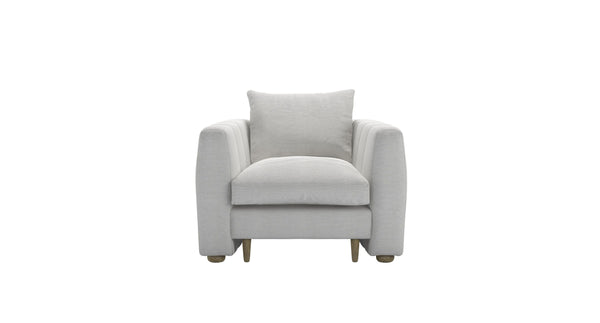 Tiffany Slim Armchair in Pumice House Basket Weave