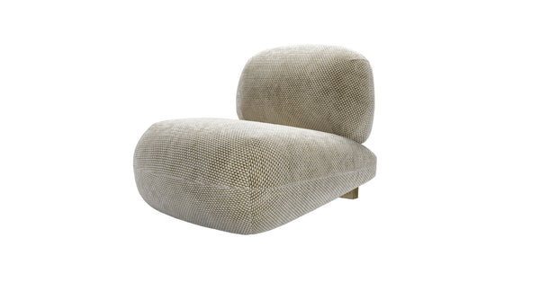 Seattle Armchair in Cappuccino Bubble Velvet