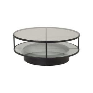 Falsterbo Round Sofa Table | Black, Modern Minimalist Design