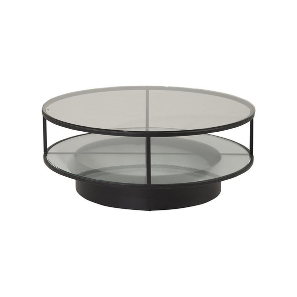 Falsterbo Round Sofa Table | Black, Modern Minimalist Design