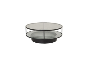 Falsterbo Round Sofa Table | Black, Modern Minimalist Design