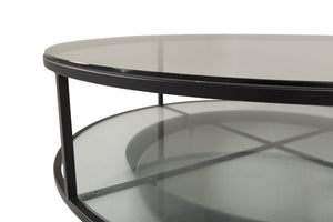 Falsterbo Round Sofa Table | Black, Modern Minimalist Design
