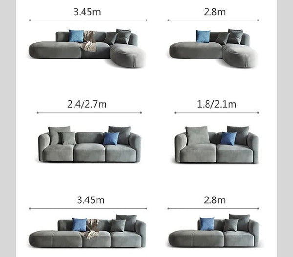 FIN 4-Seater Corner Sofa | Grey Velvet L-Shaped Modern Sofa | Contemporary Living Room Couch | Comfortable Family Sofa Set - Sleek Furniture