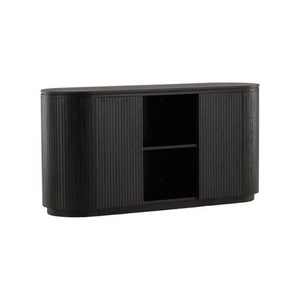 Fjällbacka High Storage Cabinet | Black Oak Scandinavian Design