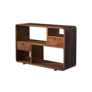 Franco Oak Side Table with Storage – Modern Ash Wood Side Unit with LED Dressing Table Mirror & Sideboard | Contemporary Bedroom Furniture - Sleek Furniture