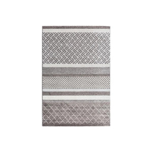 Freda Wool Blend Area Rug – Contemporary Dual Pattern Design, Soft Modern Floor Carpet for Living Room & Bedroom, Durable & Stylish Home Decor Rug - Sleek Furniture