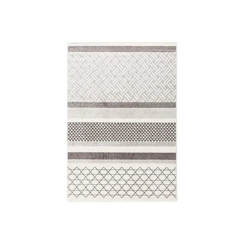 Freda Wool Blend Area Rug – Contemporary Dual Pattern Design, Soft Modern Floor Carpet for Living Room & Bedroom, Durable & Stylish Home Decor Rug - Sleek Furniture