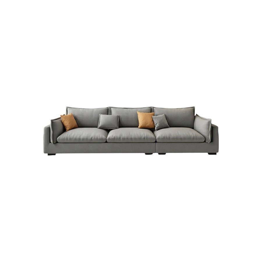 G918 Amos Three Seater Corner Sofa – Modern Leathaire Upholstered L-Shaped Sofa | Comfortable Contemporary Living Room Couch (Grey, Beige, Dark Grey, Blue) - Sleek Furniture