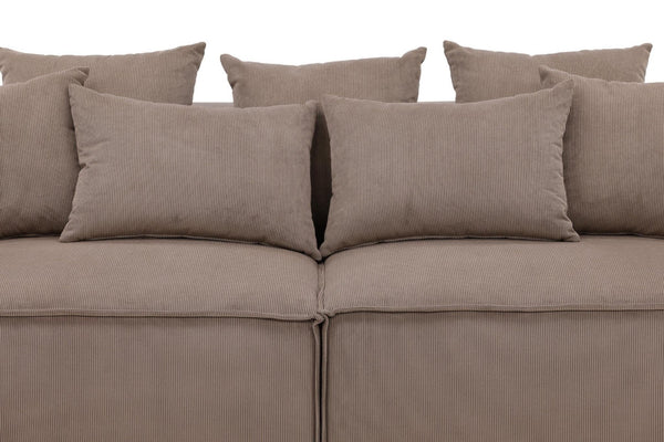 Gillholmen 3-Seater Sofa | Brown Manchester Fabric, Modern 50’s Inspired Design