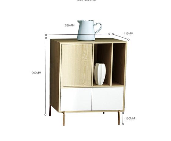 Harper Extendable TV Stand & Media Unit – Oak & White Finish | Modern Living Room TV Cabinet with Storage, Side Cabinet & Coffee Table Style Design - Sleek Furniture