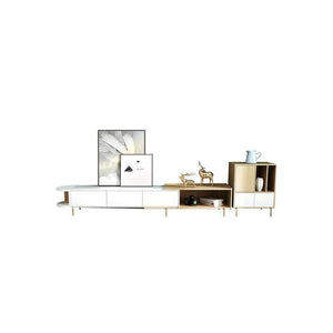 Harper Oak Nesting Coffee Table Set | Modern Contemporary Wooden Top with Painted Steel Frame – White & Oak Finish - Sleek Furniture