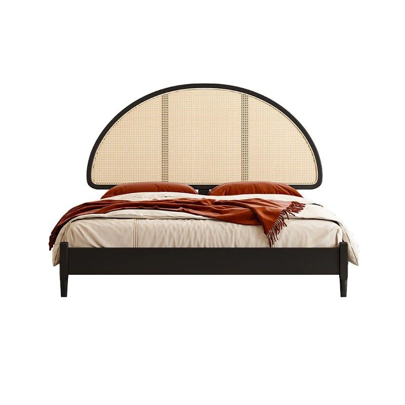 Heather Rattan Bed Frame – King Super King Wooden Bedstead Contemporary Finish