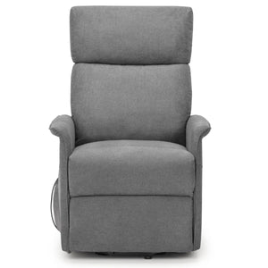 Helena Electric Rise & Recline Chair – Charcoal Fabric Mobility Armchair with Lift Assist - Sleek Furniture