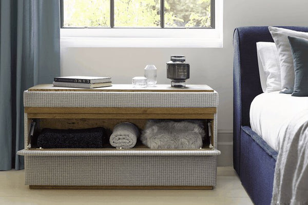 Hardy Bedside Chest of Drawers in Pumice House Basket Weave - My Store