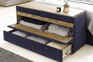 Hardy Bedside Chest of Drawers in Pumice House Basket Weave - My Store