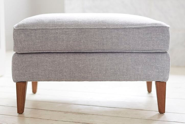 Iggy Medium Rectangular Footstool in Pumice House Basket Weave - My Store