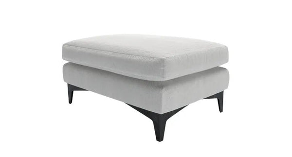 Lars Medium Rectangular Footstool in Pumice House Basket Weave