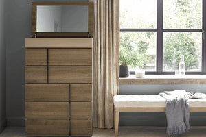 Sorrento Five Drawer Chest of Drawers in Pumice House Basket Weave - My Store