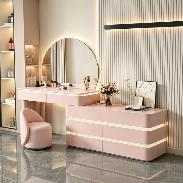 Rosalind Pink Vanity Desk