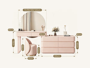 Rosalind Pink Vanity Desk