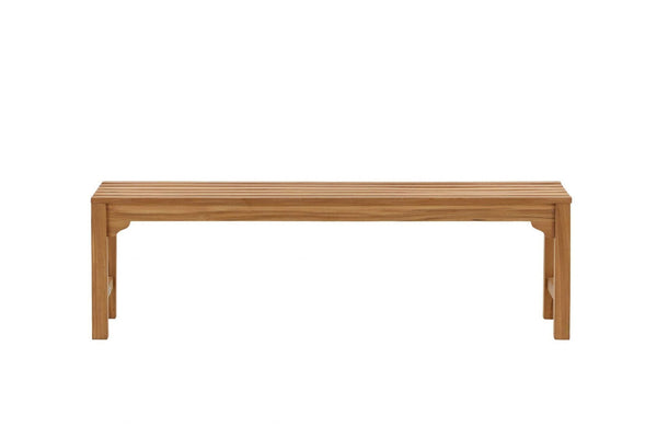 Kenya Outdoor Bench, Natural Teak | Classic Garden Seating 150 cm