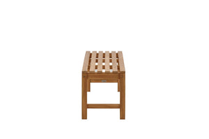 Kenya Outdoor Bench, Natural Teak | Classic Garden Seating 150 cm