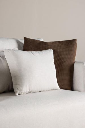 Sofia Beige Armchair | Linen-Blend Upholstery with Nordic Design & Metal Legs