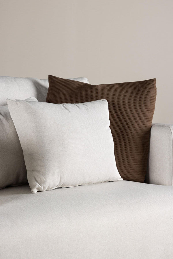 Sofia Beige Armchair | Linen-Blend Upholstery with Nordic Design & Metal Legs