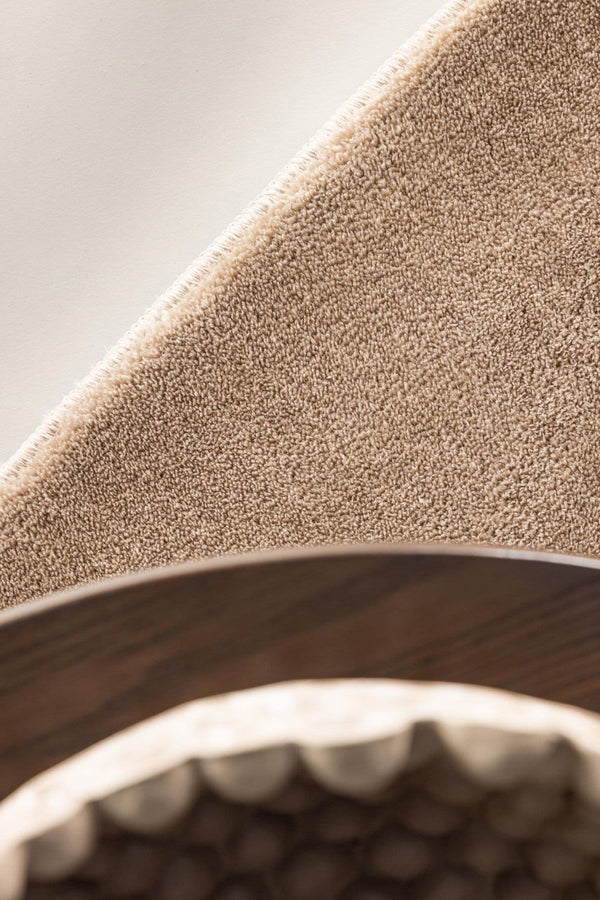 Blanca Beige Rug – 290x200 cm Rectangular Soft Polyester Carpet