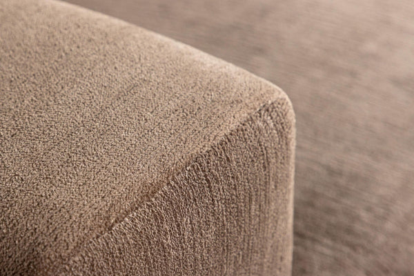 Lumi 3-Seater Sofa – Brown Linen Look Fabric – Modern Minimalist Design – Mmilo