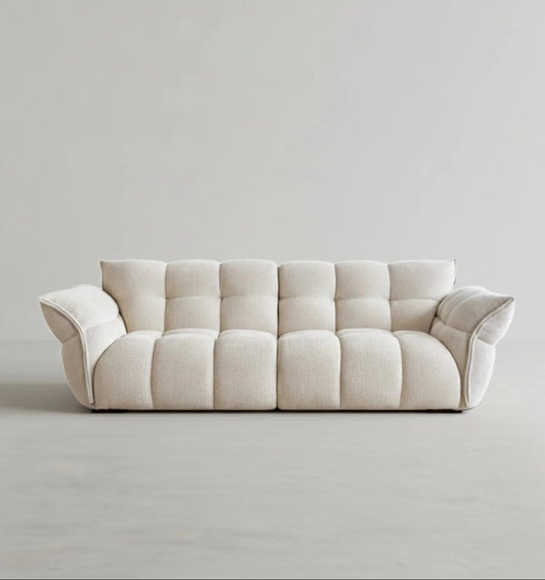 Winslow Pumpin 3 Seater Boucle Sofa – Modern Contemporary Large Couch with High Resilience Sponge Comfort Seating for Living Room - My Store