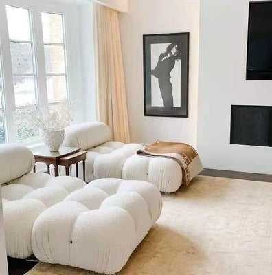 B&B Italia Camaleonda Two Seater Modular Sofa – Luxury Velvet Upholstered Contemporary Couch with Deep Cushions, Modern Living Room Seating - My Store