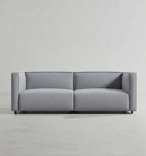 Oakland 2 Seater Modular Sofa – Modern Linen Upholstered Compact Sofa with High-Density Foam Cushions, Removable Cushion Covers, Contemporary Living Room Seating - My Store