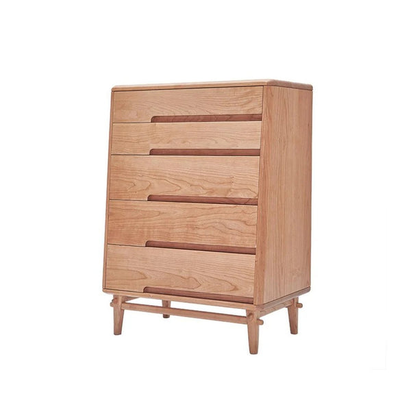 Brooklyn Oak Chest of Drawers | Modern Wooden Storage Cabinet, Contemporary Bedroom Drawer Unit, Oak Finish, Easy Assembly - My Store