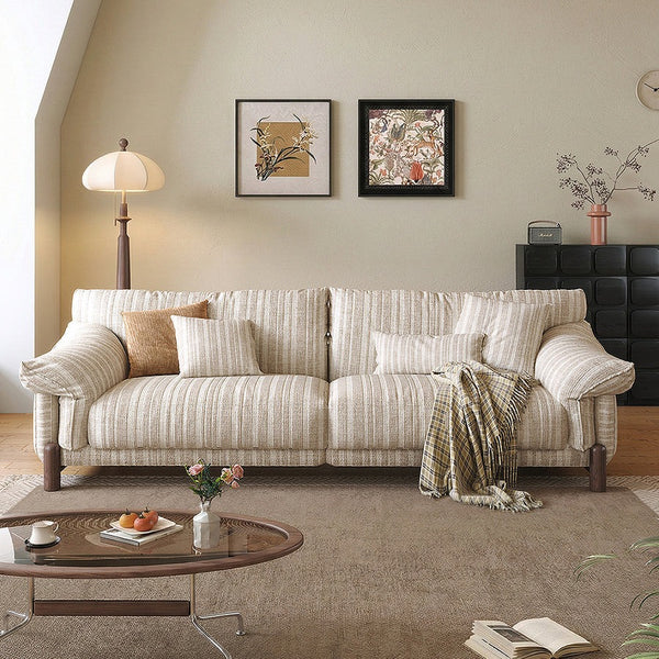 Eclat 2-Seater Sofa – Modern Linen & Chenille Upholstered Couch | Contemporary Living Room Sofa in Multiple Colours - My Store