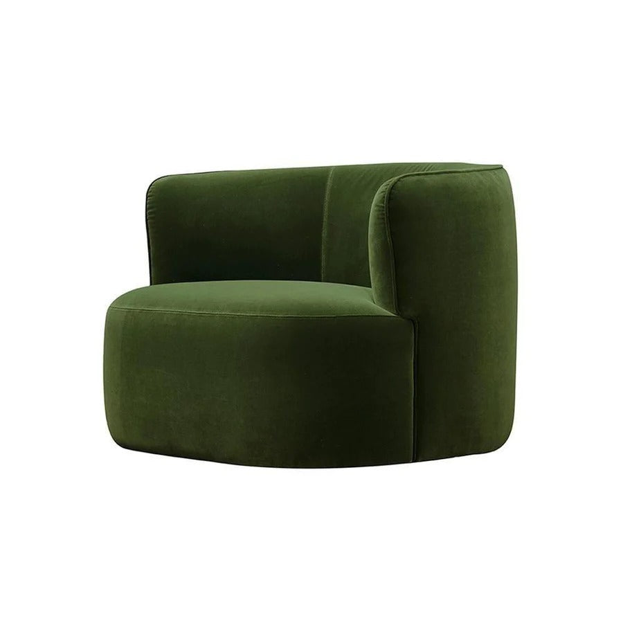 Ritz Velvet Armchair – Contemporary Green Accent Chair, Modern Upholstered Lounge Chair for Living Room & Bedroom Seating - My Store
