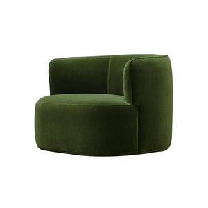 Ritz Velvet Armchair – Contemporary Green Accent Chair, Modern Upholstered Lounge Chair for Living Room & Bedroom Seating - My Store