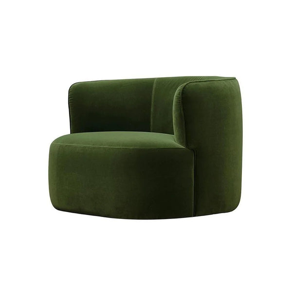 Ritz Velvet Armchair – Contemporary Green Accent Chair, Modern Upholstered Lounge Chair for Living Room & Bedroom Seating - My Store
