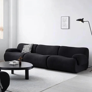 Matuszewski Modular Bouclé Sofa – 2  Seater Contemporary Modern Sofa Set, Premium Soft Boucle Upholstery Living Room Couch (White & Black) - My Store