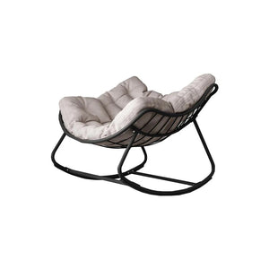 Seattle Metal Rocking Chair – Indoor & Outdoor Garden Rocker Chair, Contemporary Patio Lounge Seating (Green, Black, Yellow) - My Store
