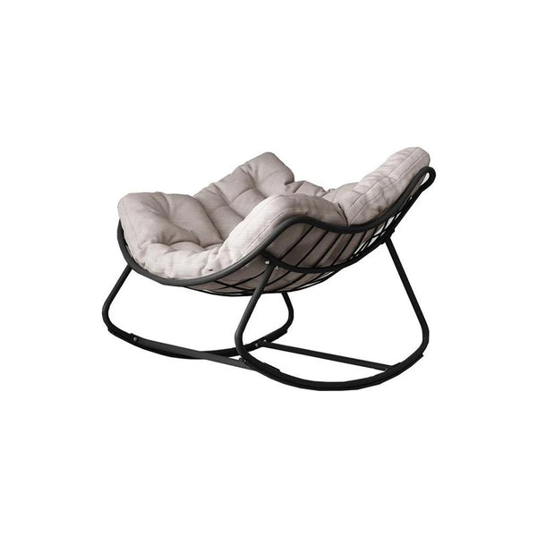 Seattle Metal Rocking Chair – Indoor & Outdoor Garden Rocker Chair, Contemporary Patio Lounge Seating (Green, Black, Yellow) - My Store