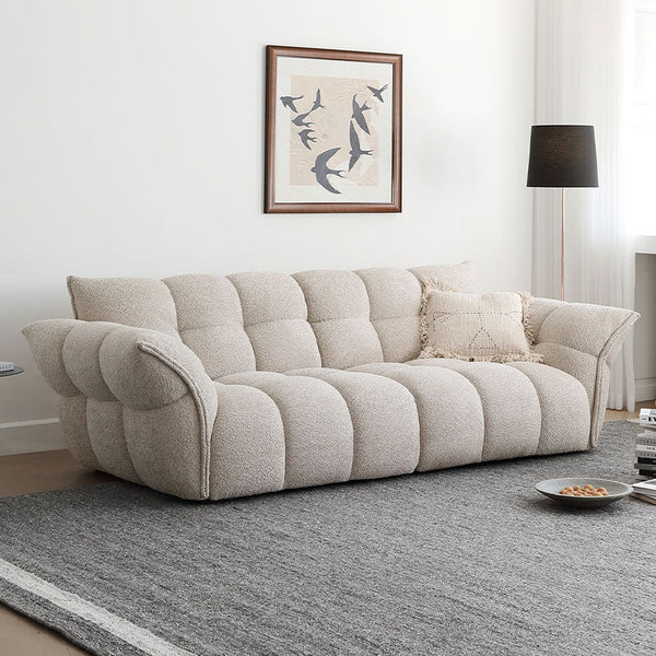 Winslow Pumpin 2 Seater Boucle Sofa – Modern Contemporary Compact Couch with High Resilience Sponge Comfort Seating for Living Room - My Store