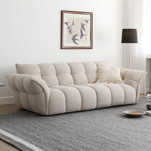 Winslow Pumpin 3 Seater Boucle Sofa – Modern Contemporary Large Couch with High Resilience Sponge Comfort Seating for Living Room - My Store
