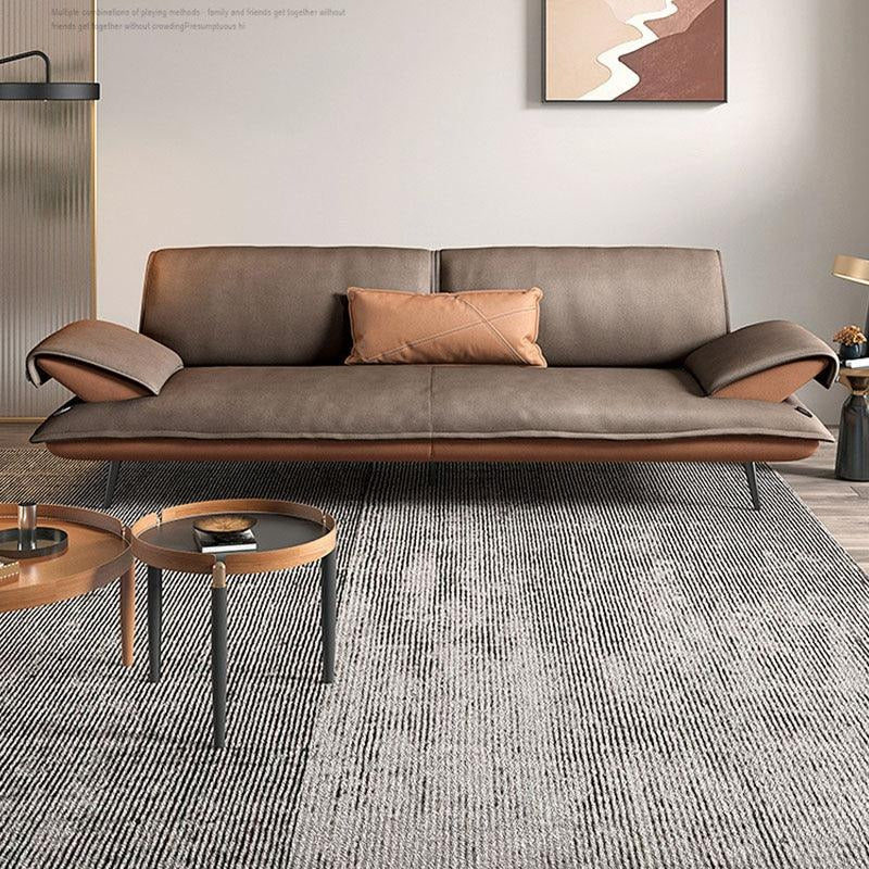 Julius S25 Two Seater Sofa – Modern Leathaire Upholstered Sofa with High-Density Foam Cushioning, Contemporary Living Room Couch, Easy Assembly, Durable Frame Design - My Store