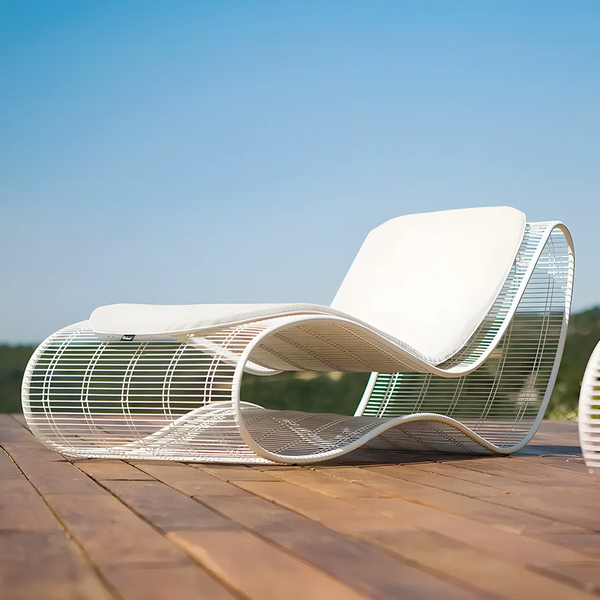 Oceana Sunbathing Bed Outdoor Lounger – Modern Sun Garden Chaise Lounge Chair with Waterproof Fabric & High-Density Sponge Cushion – Stylish Outdoor Furniture for Garden, Patio & Poolside Relaxation - My Store