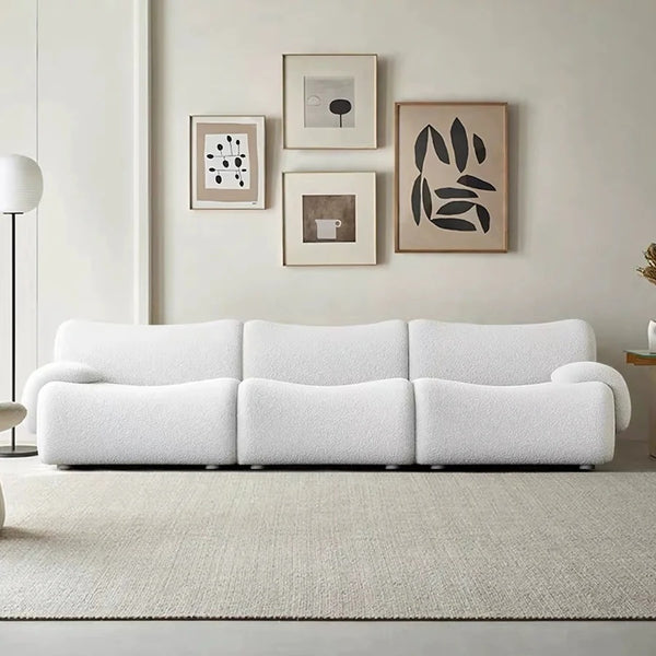 Matuszewski Modular Bouclé Sofa – 3 Seater Contemporary Modern Living Room Couch with Soft Bouclé Upholstery (White or Black) - My Store