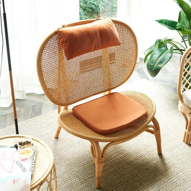 Angelina Rattan Armchair – Contemporary Wooden Frame Lounge Chair with Handwoven Rattan Design for Living Room, Bedroom & Lounge Seating - My Store