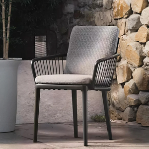 Orpheus Outdoor Rattan Lounge Chair Set – Modern Patio Chaise Lounge with Aluminium Frame, Waterproof Cushions, Garden Seating Set for Outdoor Living (Black/Grey) - My Store